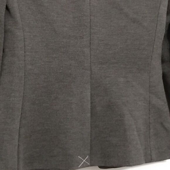 J. Crew Going Out Blazer 0 Tailored Gray Open Front Notch Collar Minimalist - Picture 9 of 10